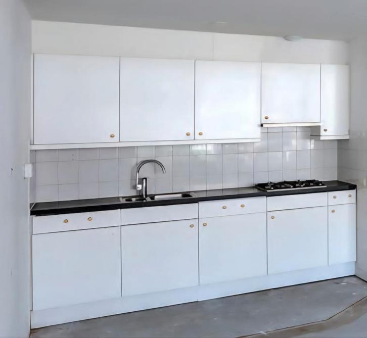 Keuken zelf demonteren, Huis en Inrichting, Keuken | Complete keukens, Zo goed als nieuw, Enkelwandige keuken, Wit, Ophalen