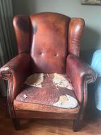 Schapenleren oorfauteuil, Huis en Inrichting, Ophalen, Gebruikt, Schapenleren oorfauteuil., Leer