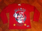 Nintendo Super Mario shirt longsleeve maat 140, Ophalen of Verzenden, Zo goed als nieuw, Jongen, Shirt of Longsleeve