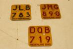 5 Stuks Bromfiets Nummerplaatjes 44561, Fietsen en Brommers, Ophalen of Verzenden, Gebruikt, Overige typen