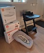 Zeer mooie stokke tripp trapp set zwart, Kinderen en Baby's, Kinderstoelen, Ophalen, Zo goed als nieuw, Meegroeistoel