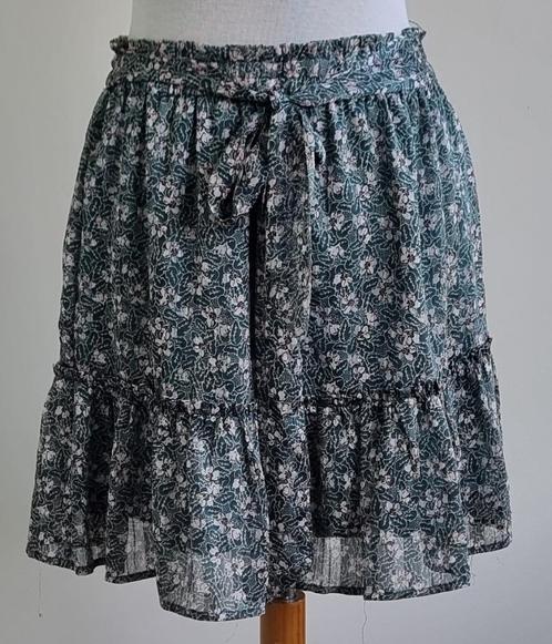 Cotton Club prachtig groen rokje met bloemetjes mt. M, Kleding | Dames, Rokken, Zo goed als nieuw, Maat 38/40 (M), Groen, Boven de knie