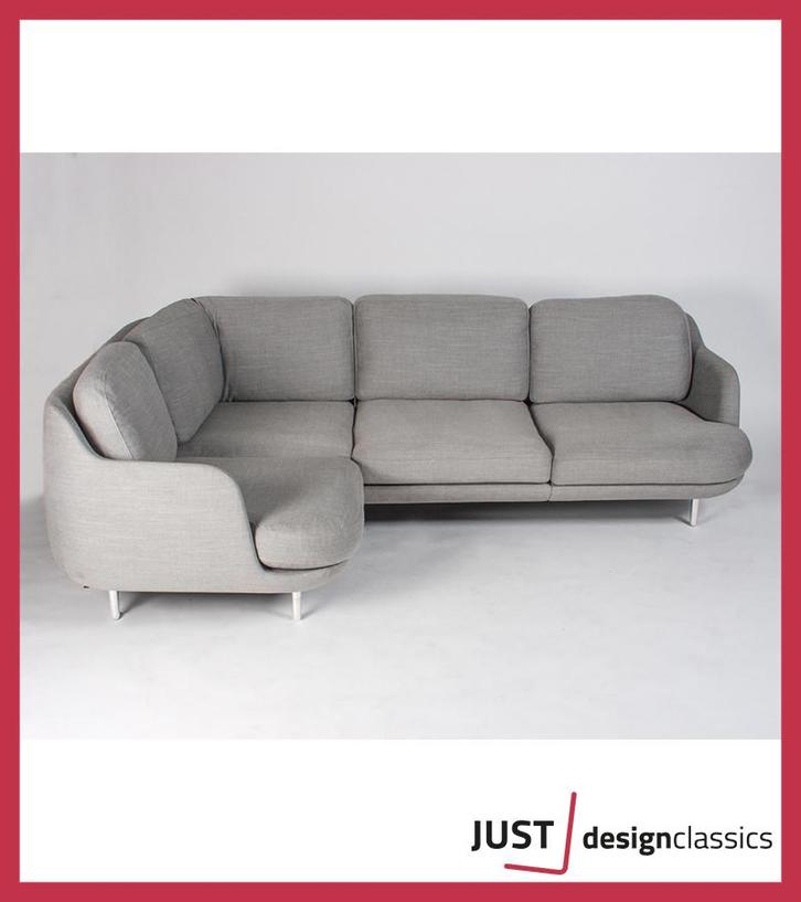 Fritz Hansen Lune Corner Sofa Grijs Wol Hoekbank, Huis en Inrichting, Banken | Bankstellen