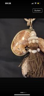 Noelia Thamesa Ketting met hanger, Bruin, Ophalen of Verzenden, Zo goed als nieuw, Overige materialen