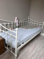Meidenbed meisjesbed spijlenbed bankbed Wit, Ophalen, Gebruikt, 90 cm, Eenpersoons
