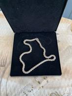 Ketting zilver / collier vossestaart met groot springslot, Verzenden, Nieuw, Zilver