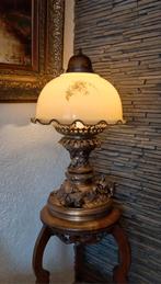 Art deco france lamp met glas met Japans thema, Antiek en Kunst, Antiek | Lampen, Ophalen