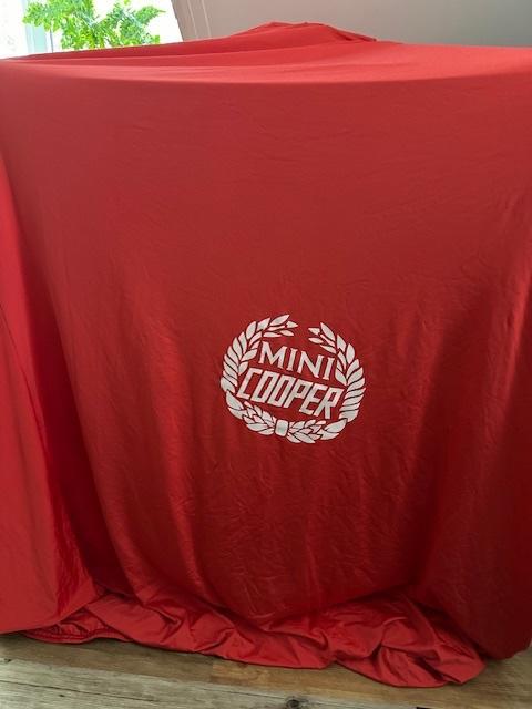 indoor autohoes Classic Mini, als nieuw met LOGO, Auto diversen, Autohoezen, Gebruikt, Op maat, Ophalen of Verzenden