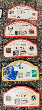 Rally oldtimer bordjes, Ophalen of Verzenden