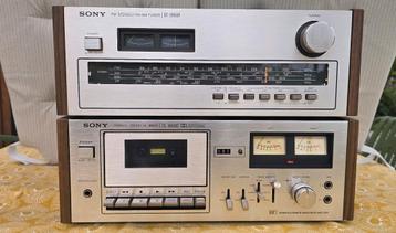 Sony ST-2950F Tuner & TC-295SD Cassettedeck - Vintage Set beschikbaar voor biedingen