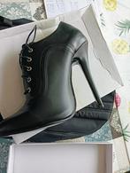 Fetish Veterpump, Oxford-style, High-Heels Maat 44, Zwart, Nieuw, Ophalen of Verzenden, Schoenen met hoge hakken