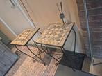 Bistro tafeltjes, Ophalen of Verzenden, Rond, Hout, Minder dan 55 cm