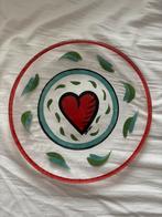 Kosta Boda schaal schotel handbeschilderd, Antiek en Kunst, Antiek | Glas en Kristal, Ophalen of Verzenden