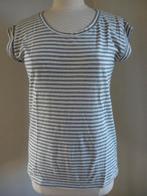 HEMA t- shirt ecru blauw streep maat S, Maat 38/40 (M), Blauw, Ophalen of Verzenden, Zo goed als nieuw