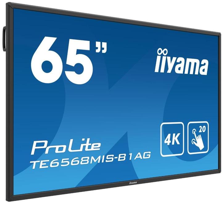 65 inch 4K touchscreen: Iiyama TE6568MIS-B1AG - z.g.a.n, Computers en Software, Monitoren, Zo goed als nieuw, 60 Hz of minder