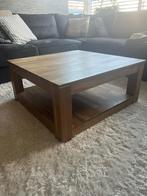 Houten salontafel, Ophalen, Gebruikt, 50 tot 100 cm, Vierkant