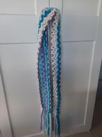 warme sjaal in blauwtinten, Ophalen of Verzenden, Zo goed als nieuw, Sjaal