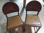 2 Vintage stoelen., Gebruikt, Ophalen