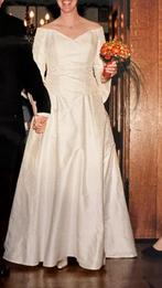 Trouwjurk ivoorkleurig maat 42, Ophalen of Verzenden, Gedragen, Wit, Trouwjurk