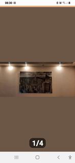 New York groot wandschilderij glas., Ophalen of Verzenden, Zo goed als nieuw, Schilderij, 75 cm of meer