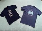 2 T-shirts Maat L - Leuke Prints!, Ophalen of Verzenden, Zo goed als nieuw, Maat 52/54 (L), Blauw
