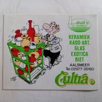 Oude sticker.  CULTRA. keramiek/kado-art/Glas/riet. Aalsmeer, Ophalen of Verzenden, Zo goed als nieuw