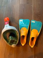 Snorkelset, duikmasker incl. zwemflippers kids, Watersport en Boten, Snorkelen, Ophalen of Verzenden, Zo goed als nieuw, Snorkelset
