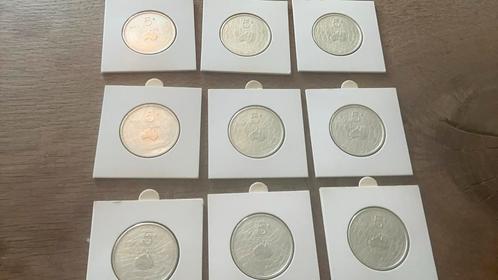 Set van 9 zilveren Vijf euromunten Het australie vijfje, Postzegels en Munten, Munten | Nederland, Setje, Euro's, Koningin Beatrix