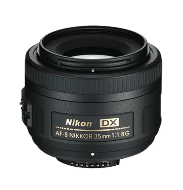 Nikon AF-S 35mm f/1.8 DX incl zonnekap en filter, Audio, Tv en Foto, Fotografie | Lenzen en Objectieven, Zo goed als nieuw, Standaardlens