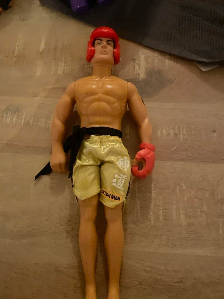 Action Man Boxer met helm en 1 handschoen, Ophalen of Verzenden, Gebruikt