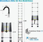 Telescopische ladder, Doe-het-zelf en Verbouw, Ladders en Trappen, Nieuw, Ladder, 4 meter of meer, Ophalen