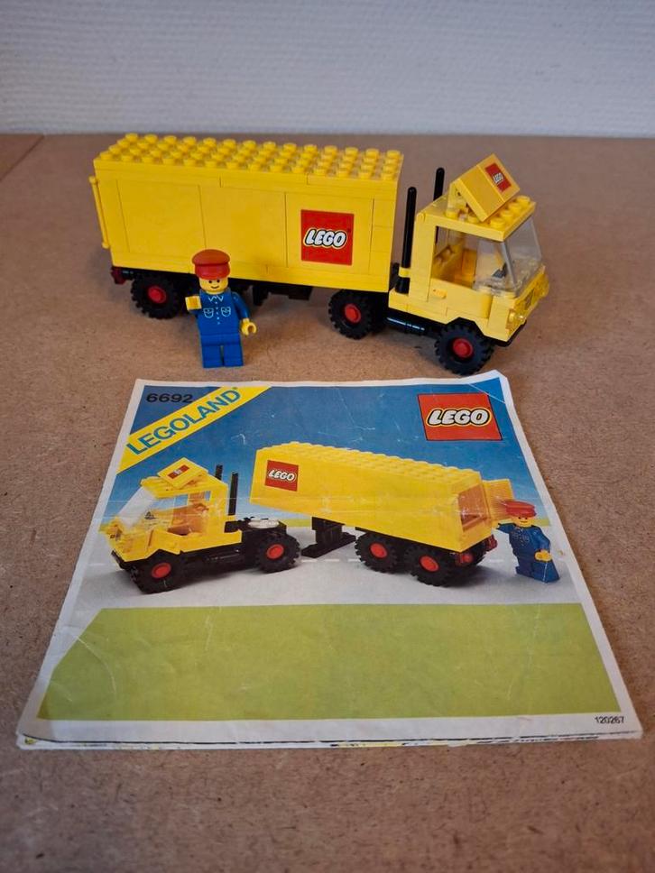 Lego 6692 Tractor Trailer. Jaren 80 Classic Town, Kinderen en Baby's, Speelgoed | Duplo en Lego, Gebruikt, Lego, Complete set