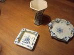 Delfts Blauw Setje - Vaas, Schaal, 2 asbakken, Antiek en Kunst, Antiek | Keramiek en Aardewerk, Ophalen of Verzenden