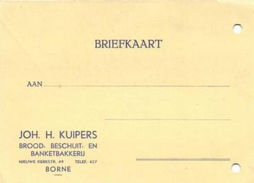 Joh. H. Kuipers, Borne - briefkaart beschikbaar voor biedingen