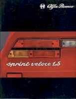 Alfa Romeo Alfasud Sprint brochure/auto folder '77 - '84, Boeken, Auto's | Folders en Tijdschriften, Alfa Romeo, Ophalen of Verzenden