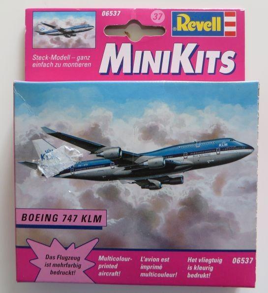 KLM Minivliegtuigje Boeing 747 van Revell, Hobby en Vrije tijd, Modelbouw | Vliegtuigen en Helikopters, Nieuw, Vliegtuig, 1:200 of kleiner