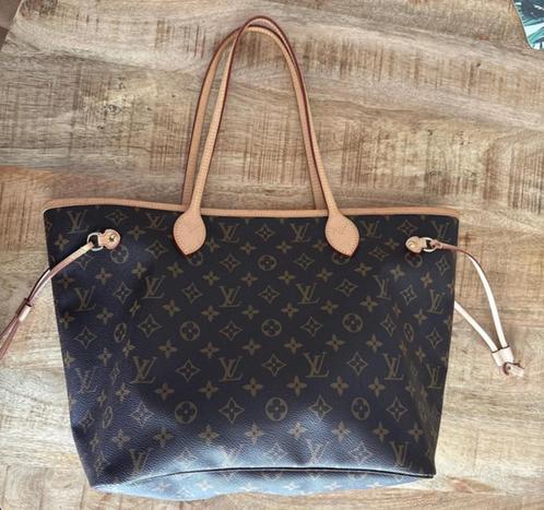 Louis Vuitton tas Neverfull MM Beige, Sieraden, Tassen en Uiterlijk, Tassen | Damestassen, Nieuw, Beige, Verzenden