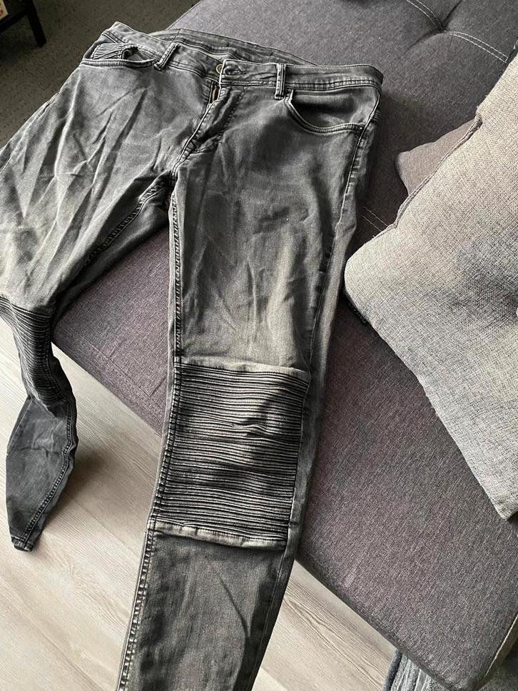 Ashes to Dust spijkerbroek, herstel W36 L34, Kleding | Heren, Spijkerbroeken en Jeans, Gedragen, Overige jeansmaten, Grijs, Ophalen of Verzenden