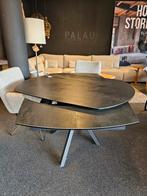 Uitschuif tafel draaitafel Kheops keramiek blad, Ophalen of Verzenden, Nieuw, Glas, Minder dan 50 cm