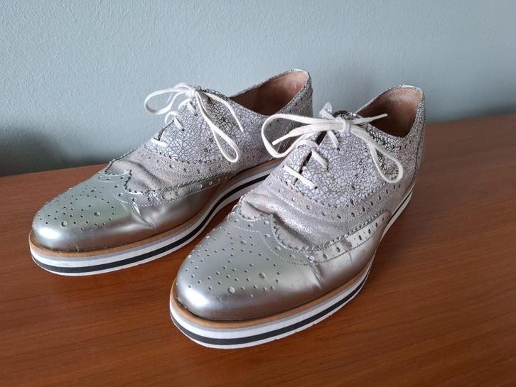 Zilver-metallic damesschoenen sneakers PERTINI maat 39,5, Kleding | Dames, Schoenen, Zo goed als nieuw, Sneakers of Gympen, Overige kleuren