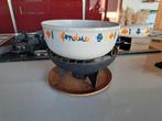LE CREUSET Fonduestel 22cm, Ophalen, Zo goed als nieuw, Brander