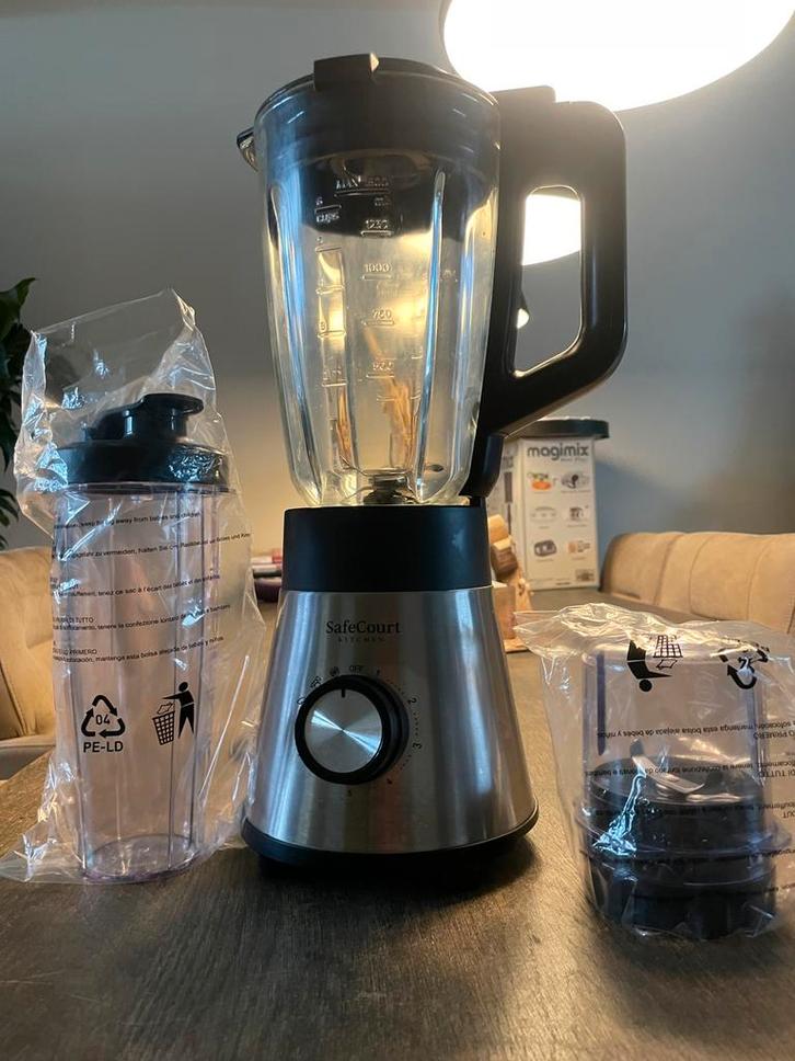 Blender ijscrusher smoothie maker. BPA vrij, Witgoed en Apparatuur, Blenders, Zo goed als nieuw, Blender, Ophalen of Verzenden