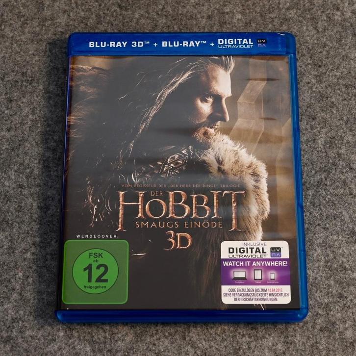 The Hobbit the Desolation of Smaug 3D Blu-Ray, Cd's en Dvd's, Blu-ray, Zo goed als nieuw, Avontuur, 3D, Ophalen of Verzenden