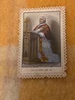 S.S Le Pape Pie IX Paus prentje met handtekening en stempel, Verzamelen, Ophalen of Verzenden