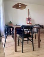Japandi Scandi Eetkamerset Eettafel Zuiver 6 stoelen 1 Lamp, Huis en Inrichting, Ophalen, Zo goed als nieuw, Japandi Scandinavisch
