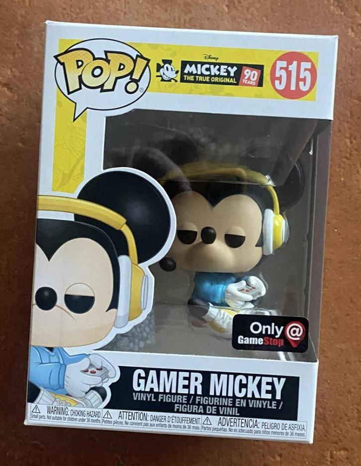 Funko Disney Mickey the true original 90 years nr.515-gamer, Verzamelen, Poppetjes en Figuurtjes, Nieuw, Ophalen of Verzenden