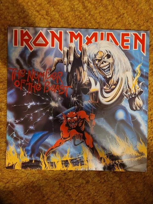 Iron Maiden: LP The Number of the Beast, Cd's en Dvd's, Vinyl | Hardrock en Metal, Zo goed als nieuw, Ophalen