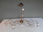 Hanglamp (octopus) met gratis wandlamp, bronskleur, Zo goed als nieuw, Ophalen