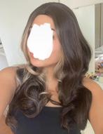 Nieuwe bruine pruik met blonde face framing wig, Ophalen of Verzenden, Nieuw, Pruik of Haarverlenging