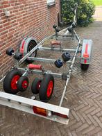 Damco kanteltrailer voor boot +_ 5 mtr, Watersport en Boten, Boottrailers, Ophalen of Verzenden, Zo goed als nieuw, Minder dan 6 meter